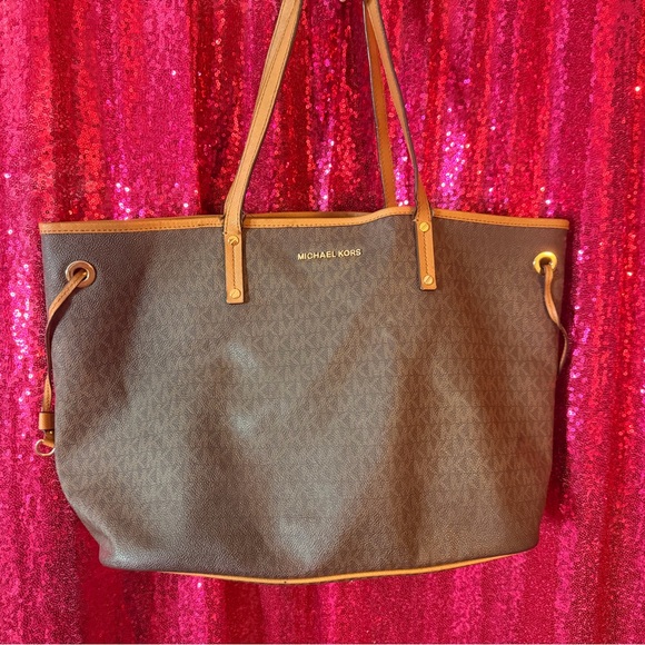 Michael Kors Handbags - Michael Kors Dark Brown Tote Bag